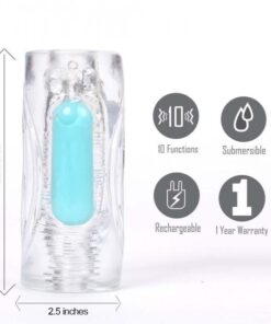 Aster Clear Stroker W/ Rechargeable Bullet