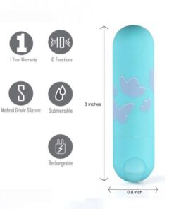 Julia Jessie Butterfly Pattern Rechargeable Mini Bullet