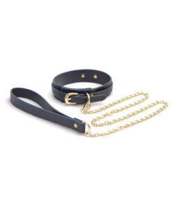 Bondage Couture Collar and Leash Blue