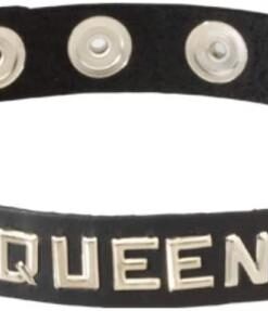 Black Leather Collar- Queen