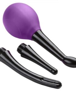 Cloud 9 Fresh + Deluxe Anal Soft Tip Enema Douche 3 Soft Nozzle Tips