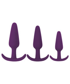 Rump Rockers 3 Piece Anal Plug Training Set Violet
