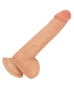 Realcocks Sliders 7.5in Moveable Skin Bendable Harness Compatible Suction Cup Base Flesh