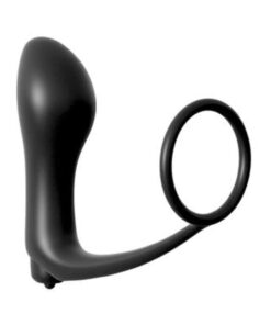 Anal Fantasy Ass Gasm Cockring Vibrating Plug Black