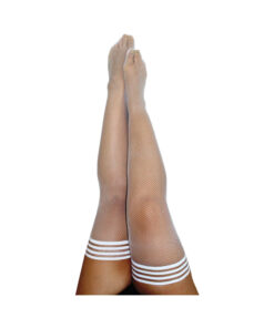 Kixies Sammy White Fishnet Size C