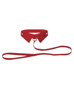 Ouch! Classic Collar with Leash - Red
