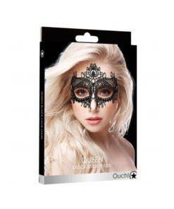 Ouch Queen Black Lace Mask Black O/S
