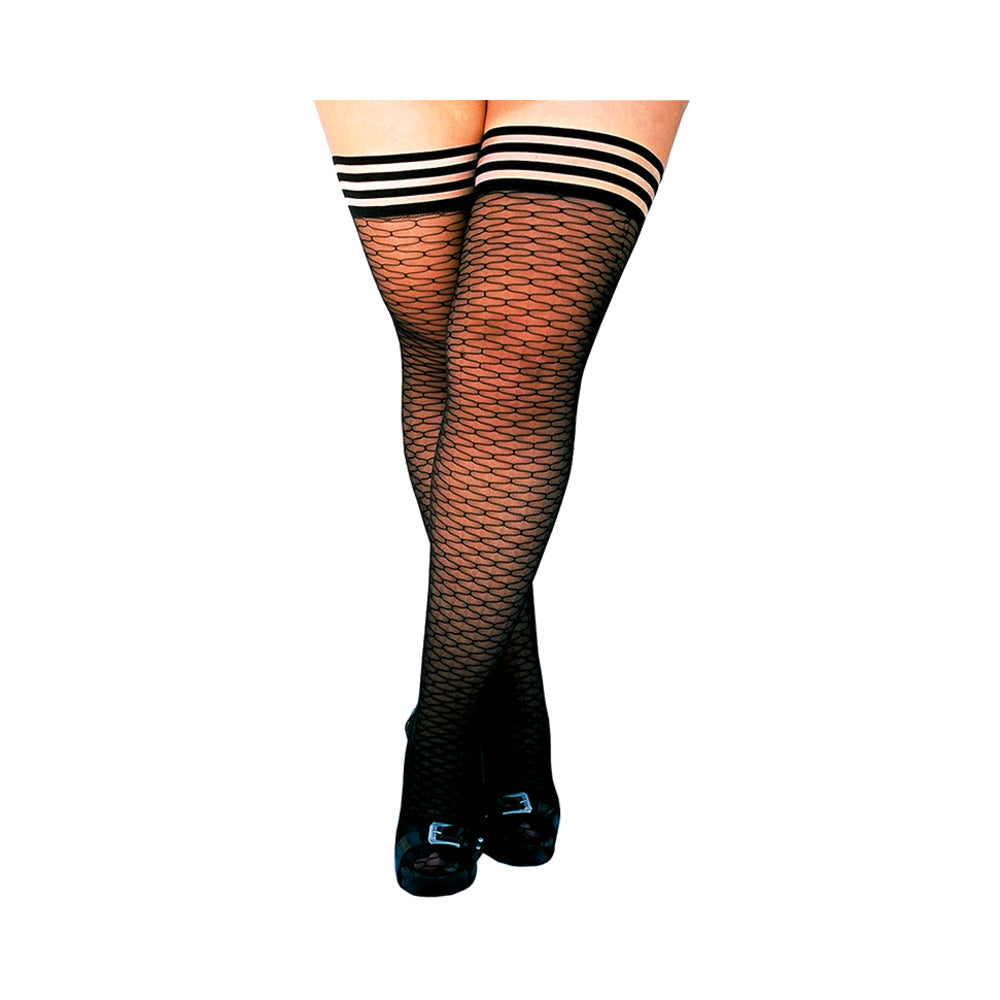 Kixies DannaLynn Black Ribbed Size D