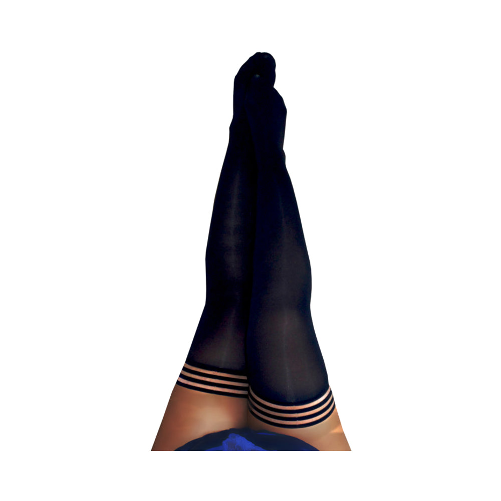 Kixies Danielle Black opaque Size C