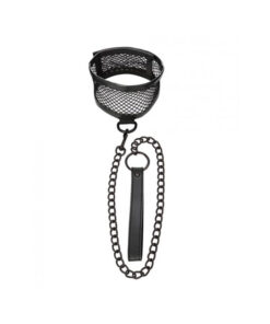 S&m Fishnet Collar And Leash
