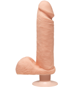 The D Perfect D Vibrating Dildo 8 Inch Vanilla